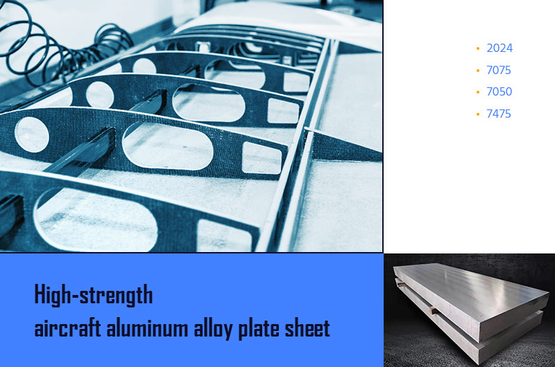 High-strength aircraft aluminum alloy plate sheet