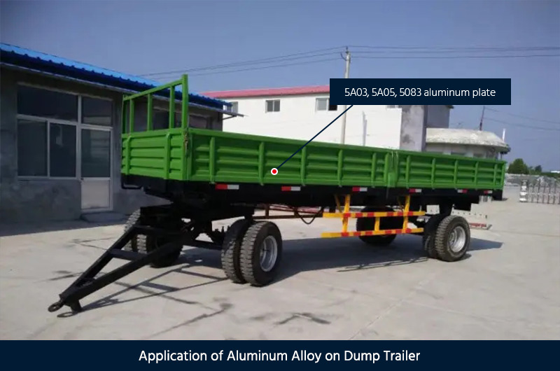Application of aluminum alloy on dump trailer