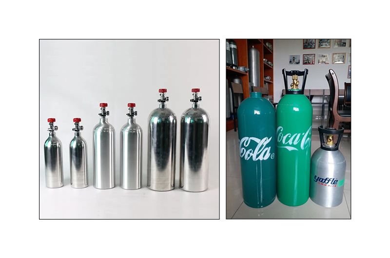 Aluminum alloy high pressure gas cylinders