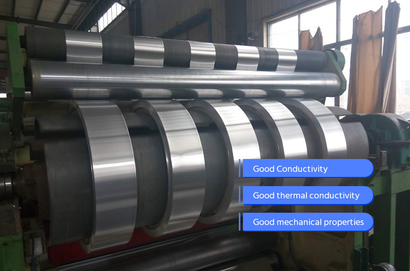 Characteristics of aluminum strip for capacitor shell