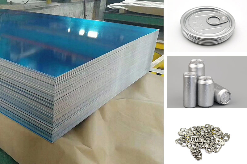 Features of 5052 5182 aluminum sheet coils for can lids