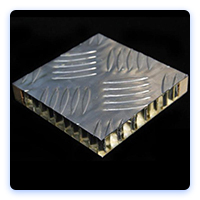 Checkered surface aluminum honeycomb panels