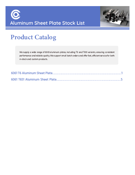 6061 Aluminum Sheet