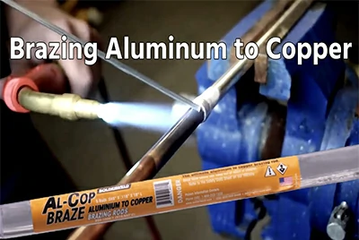 Brasagem de alumínio para cobre