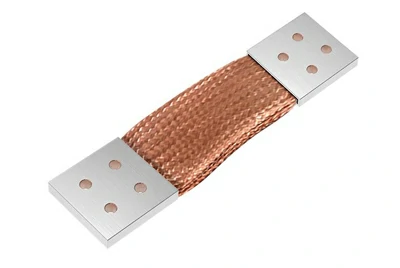 Braided copper busbar
