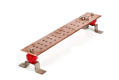 Copper ground busbar