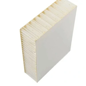 Stone + aluminum honeycomb + fiberglass backing (FRP) (lightweight interior structure)