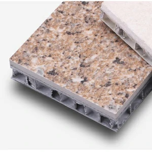 Stone + aluminum honeycomb + aluminum back panel (standard curtain wall structure)