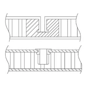 Blind snap and embedded structure