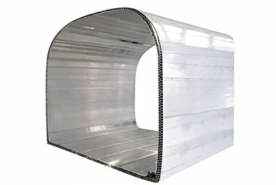 curved honeycomb sandwich panel