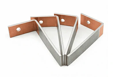 Straight conductive busbar with bending forming
