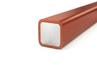 Enameled aluminum square wire