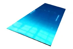 Blue mirror aluminum