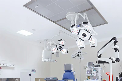 Cleanroom wall panels, laboratory worktops, pharmaceutical storage areas, and food-related interior surfaces