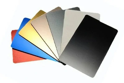 Anodized aluminum plate