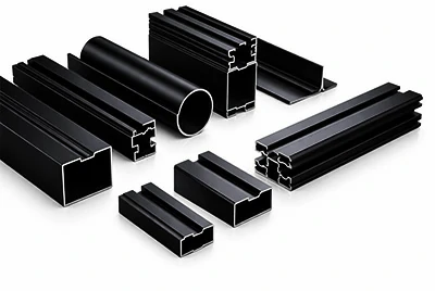 Black anodized profiles