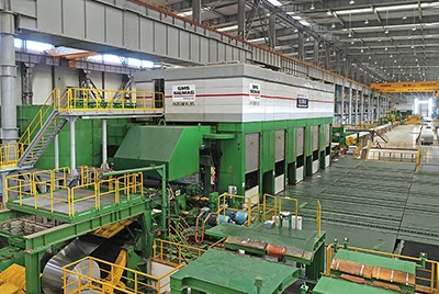 Aluminum rolling production line for sheet plate coil and strip