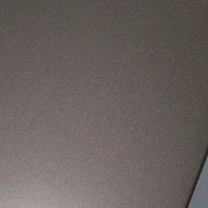 Sandblasted stainless steel honeycomb panel