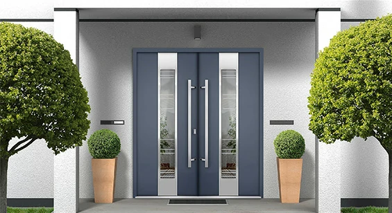 Aluminum Double Door with Sidelights