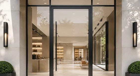 Aluminum Full View Door