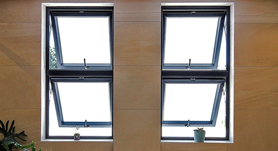Top-Hung Awning Window with Fixed Panel