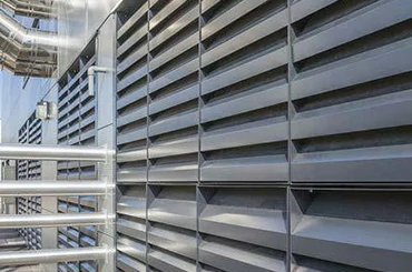 Fixed aluminum sun louvers