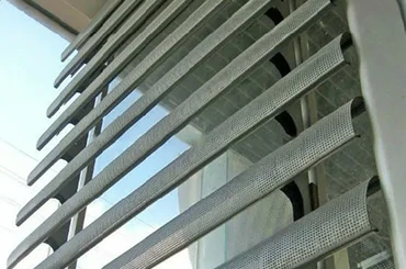 Perforated aluminum sun louvers