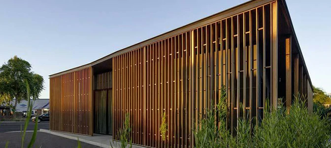 Vertical Aluminum Facade Sunshade
