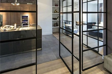 Ultra-thin pivot door for high-end residences and feature entrances with seamless rotation
