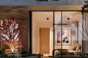 Ultra-thin sliding door for space-saving openings, ideal for modern interiors and patios