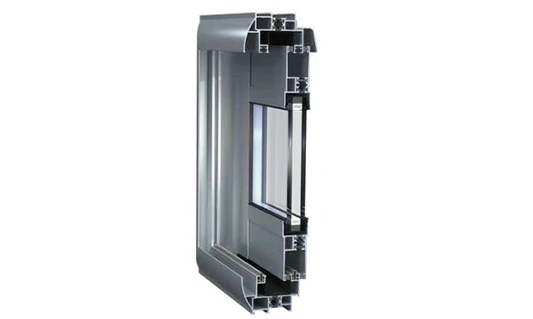 ES86 slim frame aluminum sliding door system with hidden drainage and EPDM sealing
