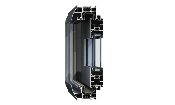 ES115 thermal break aluminum sliding door system with reinforced frame and multi-seal design