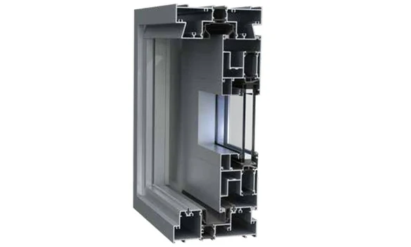 ES152 heavy-duty aluminum sliding door system for oversized glass panels and high-load openings