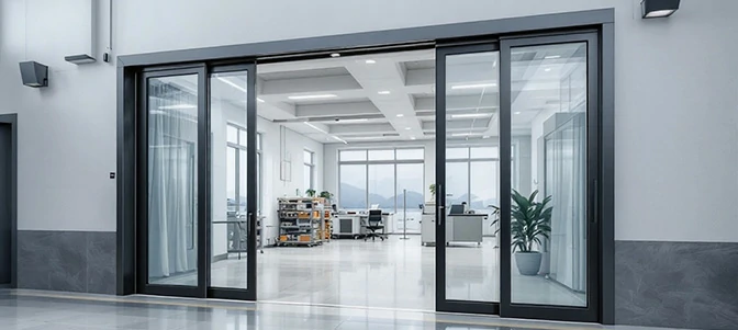 commercial aluminum sliding glass door for hotels restaurants showrooms and storefronts