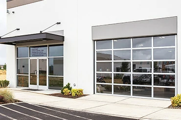 Framed aluminum glass storefront door for retail and office entrance