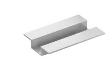 Aluminum hat channel profile for storefront framing and support applications