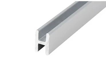 Aluminum H channel profile for panel joining and storefront frame connection