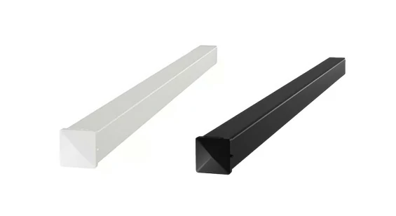 Universal aluminum post skirt for covering base plates and anchors on concrete-mounted fence posts