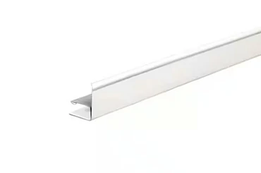 Aluminum F channel for fence panel finishing and edge support
