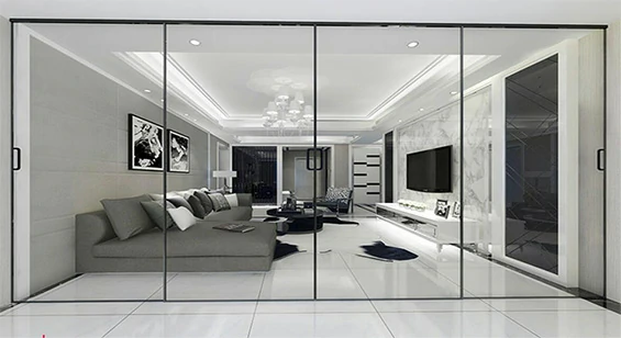slim frame aluminum doors