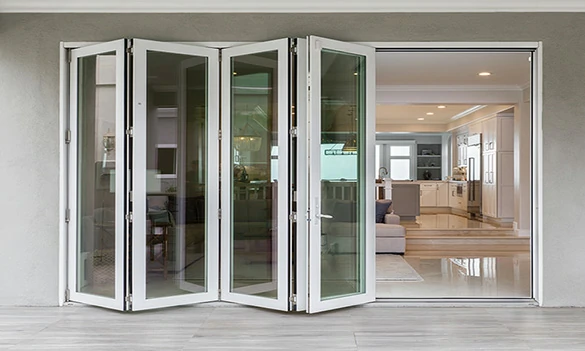 Interior aluminium glass bifold doors