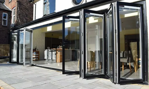 RAL 7016 dark grey bifold doors
