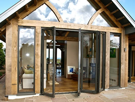Aluminium bifold doors for Villas and luxury homes