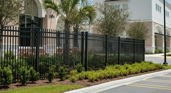 Vertical Picket Aluminum Fence