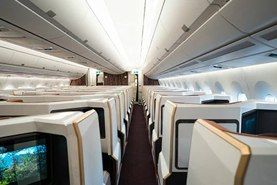 Aramid honeycomb panels for aviation interiors