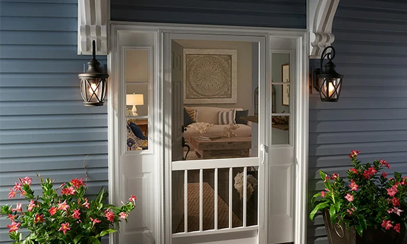 Hinged aluminum screen door for porch, front door, and back entry applications