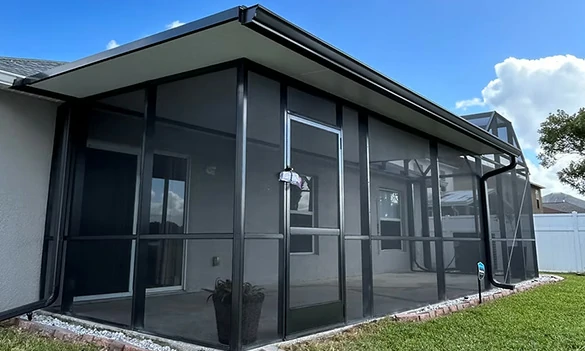 Aluminum patio screen door for patio, porch, and outdoor living spaces