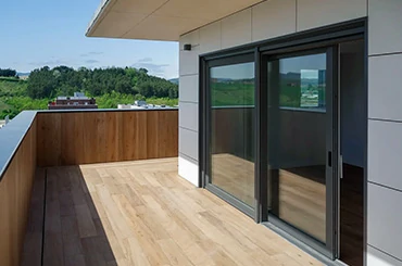 Aluminum screen door for patio and balcony sliding glass doors