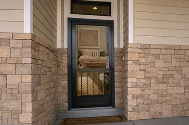Aluminum screen porch door for front and back entry doors