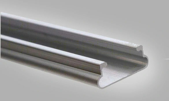 Aluminum greenhouse frame parts including glazing bars, H channels, U channels, gutters, roll bars, and wire lock profiles